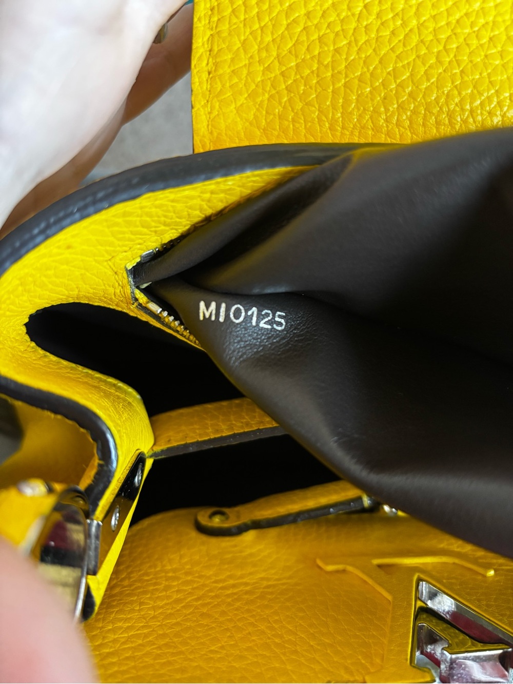 Louis Vuitton Bright Yellow Capucines Top Handle Satchel - Picture 15 of 16